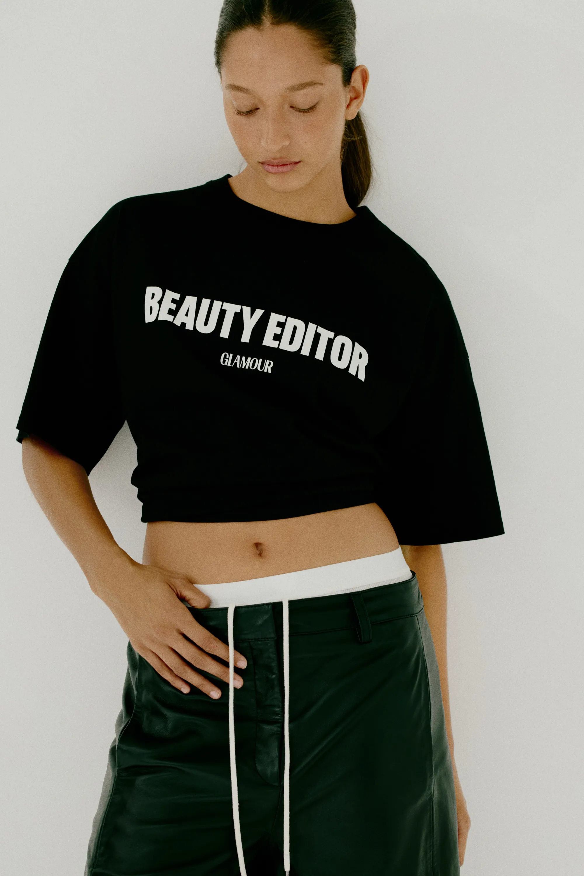 T-shirt oversize imprimé - Noir/Condé Nast Glamour