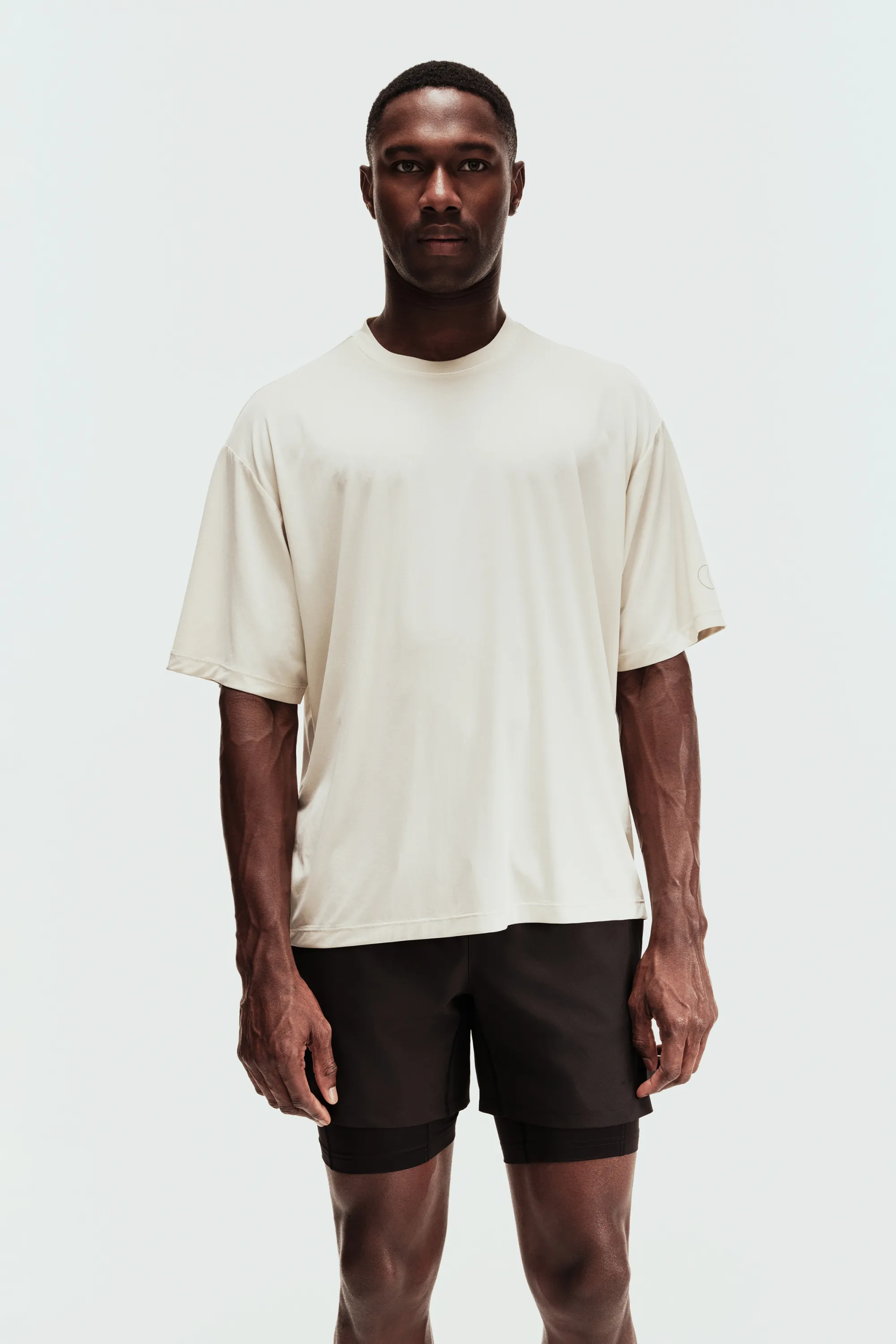 T-shirt de sport boxy Loose Fit DryMove™ - Écru