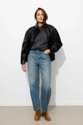 LEO jean barrel taille haute — photo 3