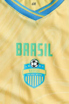 Maillot de football imprimé - Jaune/Brasil — photo 2