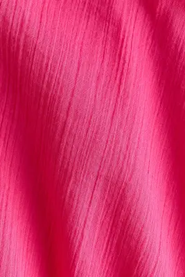 Chemise en coton froissé - Rose cerise — photo 4