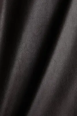 Jupe en tissu enduit - Marron foncé — photo 4