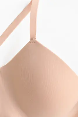 Soutien-gorge push-up en microfibre - Beige — photo 3