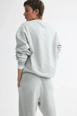 Pantalon en molleton - Light grey marl — photo 5