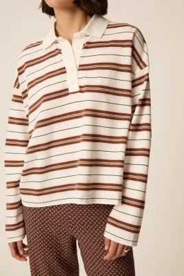 Polo Irina Creme/Cognac — photo 2