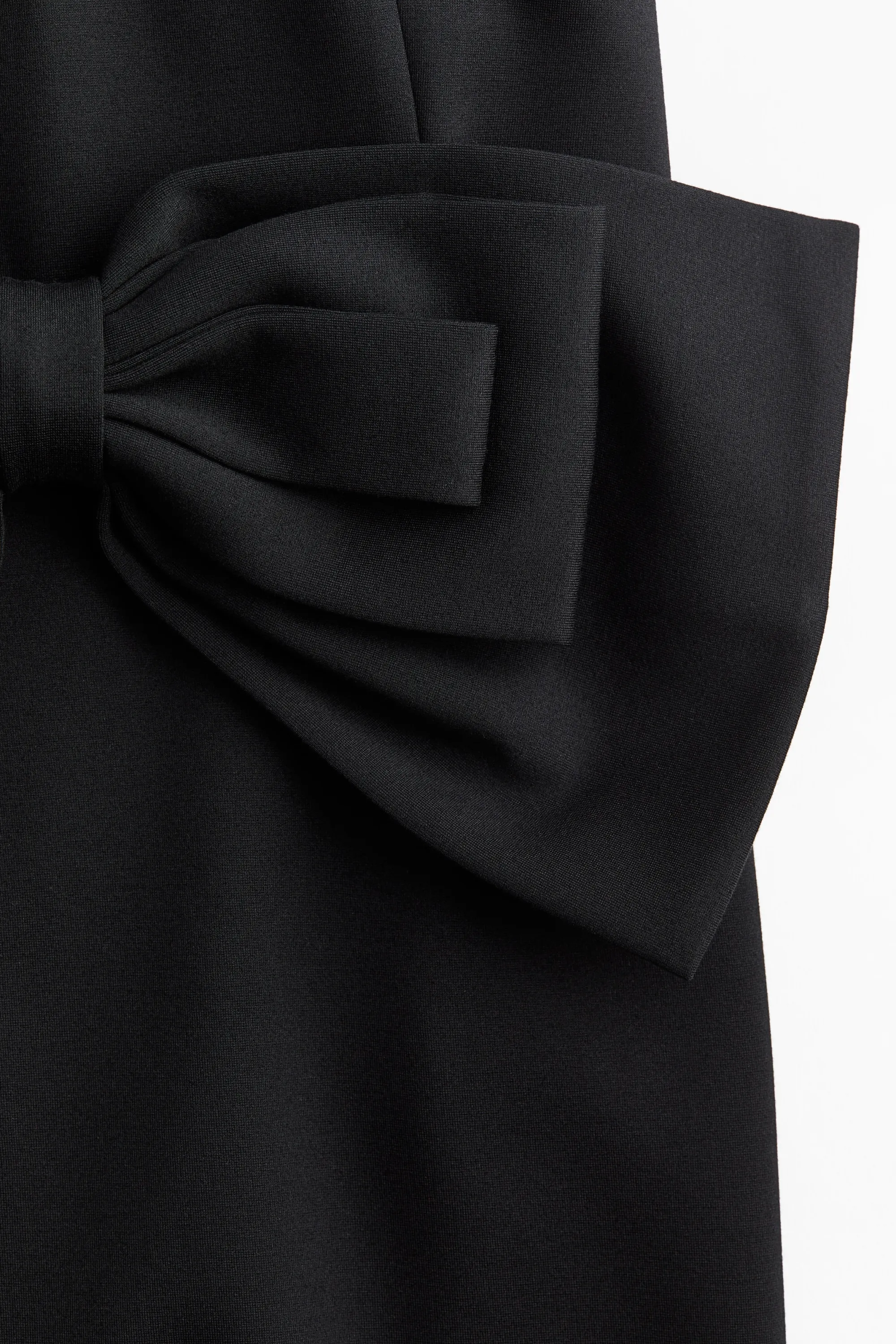 Robe à bretelles fines avec nœud - Noir