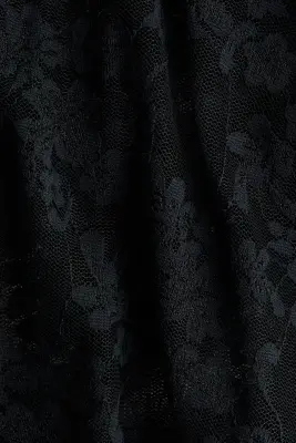 Pantalon en dentelle avec jupe superposée - Noir — photo 3