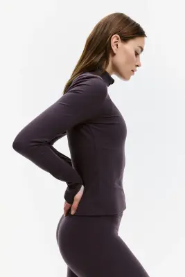 Veste de sport zippée SoftMove™ - Violet prune — photo 3