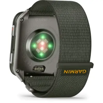 Garmin Venu X1 Vert Moss fond titane Gray bracelet nylon ComfortFit vert Moss 010-02980-03 — photo 4