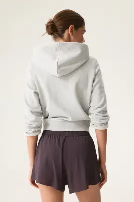 Short de sport superposé avec poche - Prune — photo 2