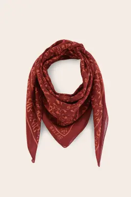 Foulard Johanna rouge — photo 2