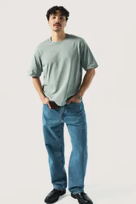 Le t-shirt oversize - Vert pastel — photo 2