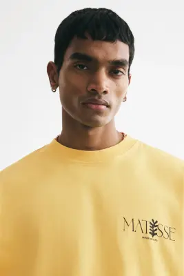 T-shirt Oversized Fit - Jaune/Matisse — photo 2
