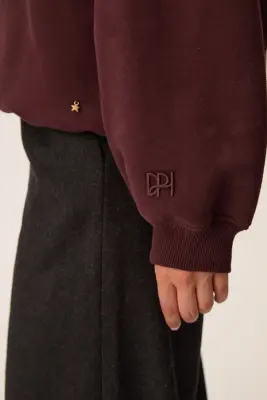 Sweat Shirt Joeme Prune — photo 5