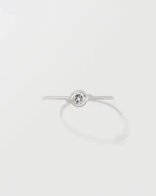 BAGUE ARIANE - Or blanc 18 carats — photo 4