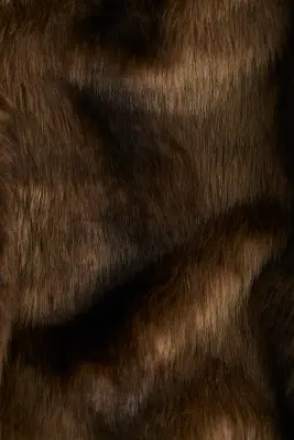 Manteau duveteux - Beige foncé — photo 4