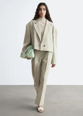 Blazer court oversize - Beige — photo 3