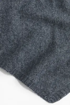 Foulard en maille fine - Gris foncé chiné — photo 4