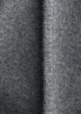 Écharpe triangulaire en laine - Gris — photo 2