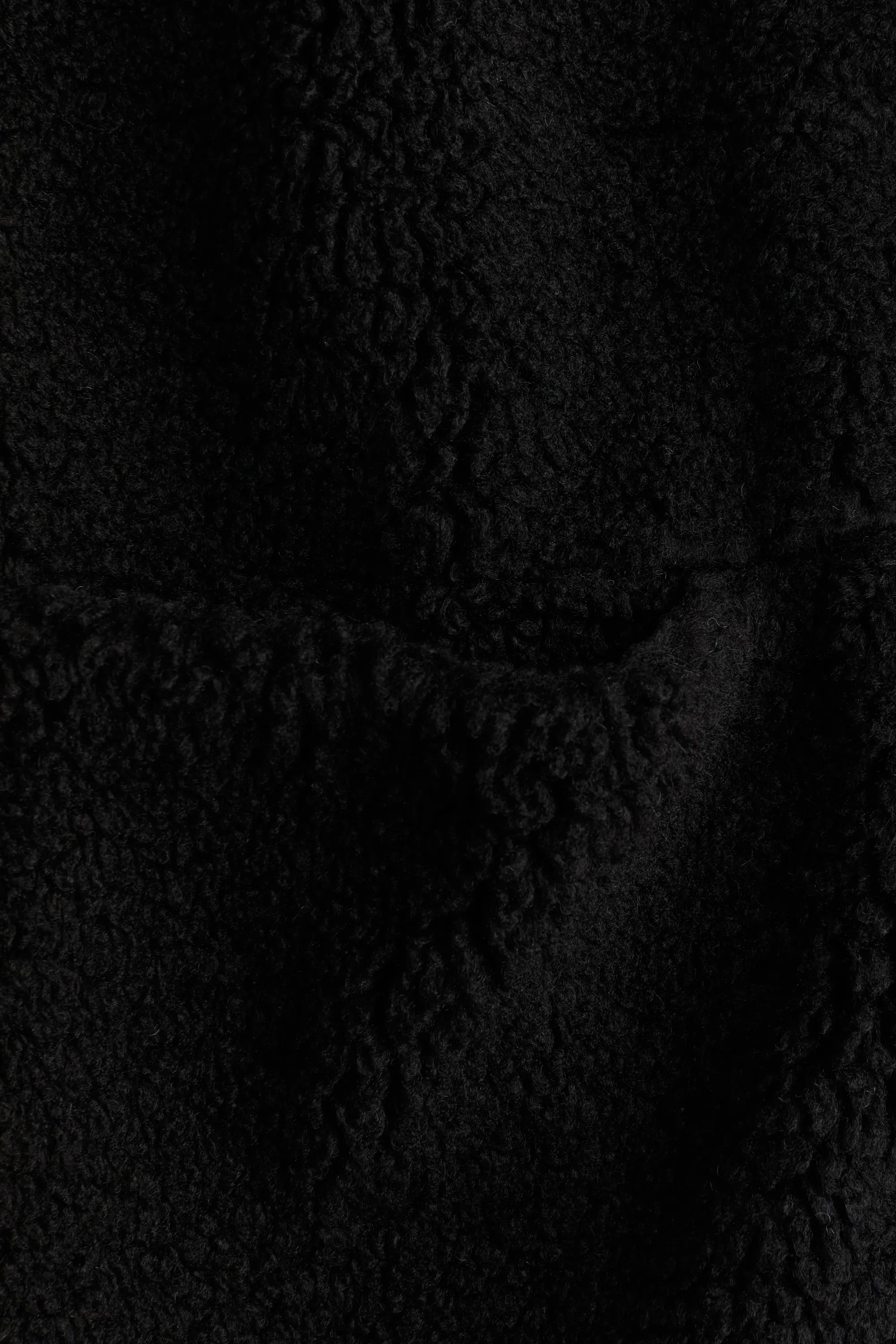 Veste en tissu Teddy bear - Noir