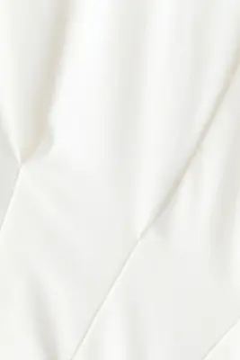 Top plissé en coton - Blanc — photo 5