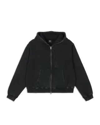 Loopback Logo Zip Hooded Sweater Moonless Night — photo 1