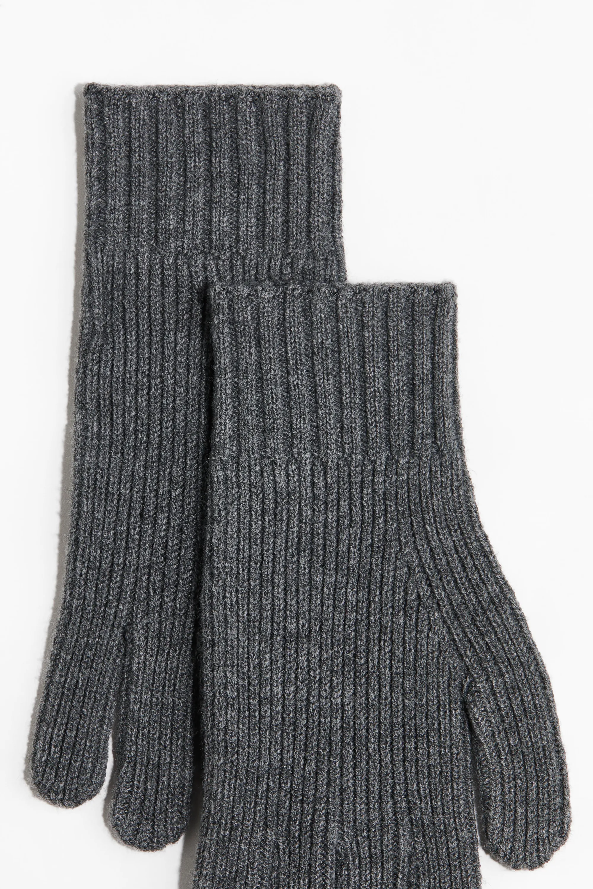 Gants en maille - Gris foncé