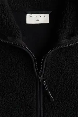 Veste de sport en tissu Teddy bear - Noir — photo 4
