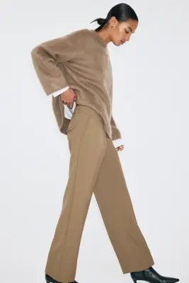 Pantalon chic - Vert kaki foncé — photo 2
