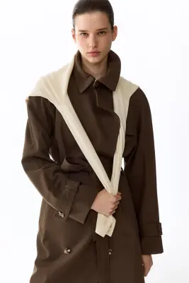 Trench-coat - Taupe foncé — photo 1