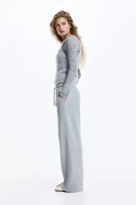 Pantalon jogger ample - Gris chiné — photo 3
