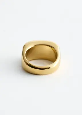 Bague bombée - Doré — photo 2