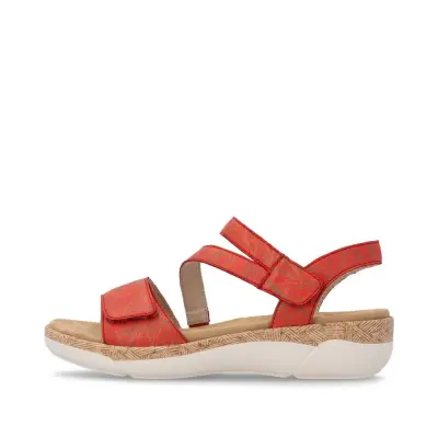 Sandales Remonte R6860-33 Rouges - Velcro Grande Pointure Femme — photo 2
