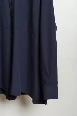Maud Vanden Beussche – BEY POPLIN SHIRT – DARK NAVY — photo 3