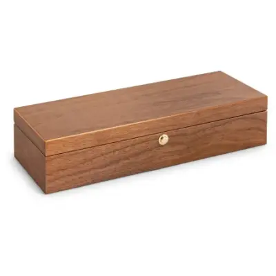 BOITE A MONTRE, Coffret 5 montres placage en noyer mat 309365 — photo 2