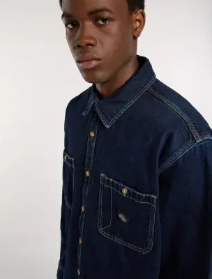 chemise dickies mechanic denim – raw — photo 3