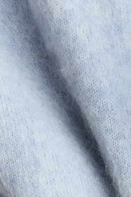 Pull oversize en mohair mélangé - Bleu ancien clair — photo 4