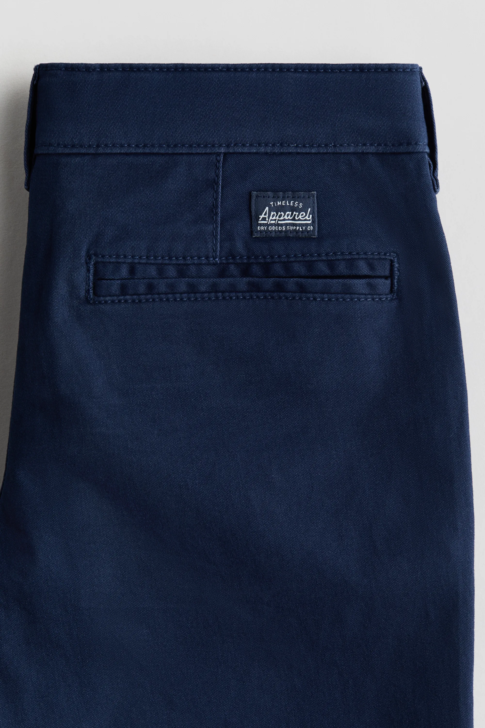 Chino effilé en twill - Bleu marine