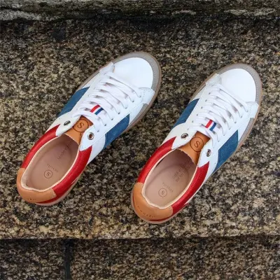 Baskets Hiba Bleu Blanc Rouge — photo 3