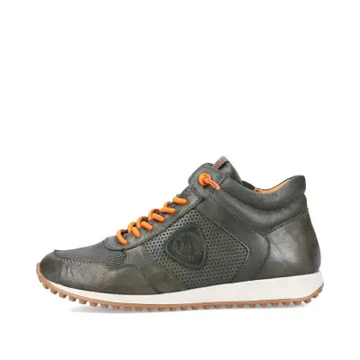Baskets Remonte D3170-54 Vertes - Cuir Lacets Élastiques Zip Grande Pointure Femme — photo 2
