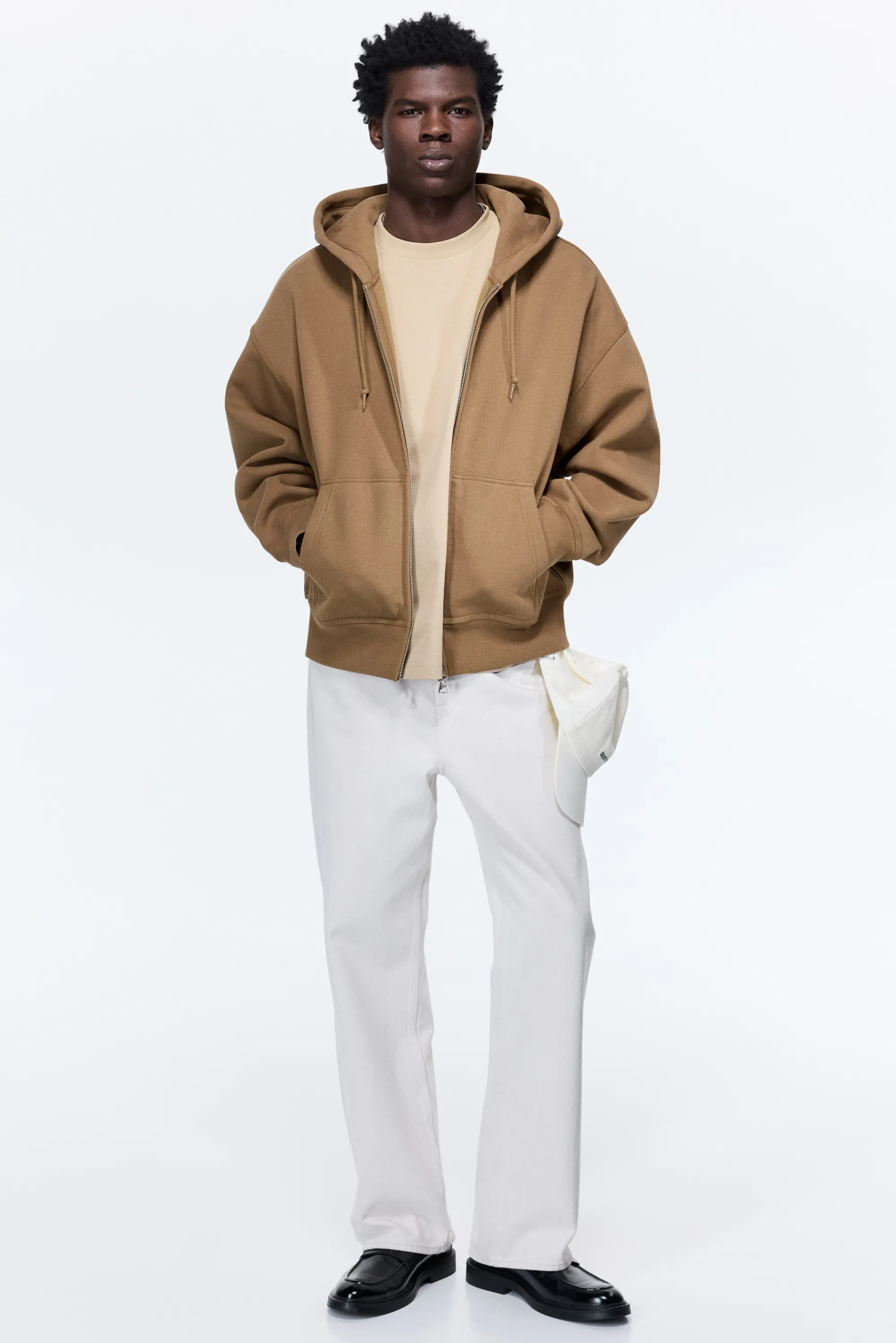 T-shirt Oversized Fit en coton - Beige