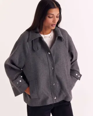 Manteau Beauny gris anthracite — photo 5