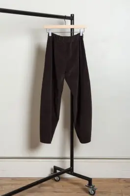 Labo.art – PANTS PANTA CHIARO – VELLUTO CACAO — photo 3
