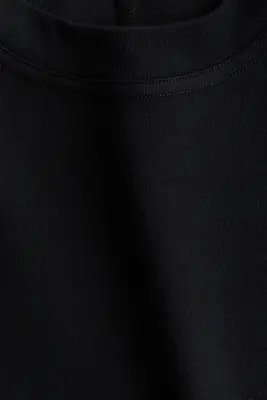 T-shirt en coton pima - Noir — photo 4