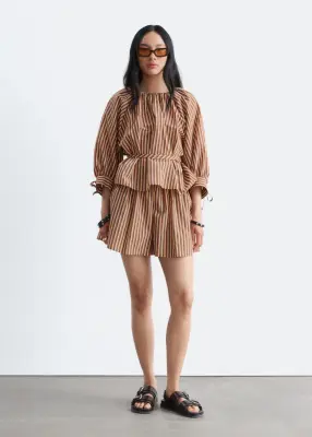 Short ample - Rouge/Multicolore — photo 1