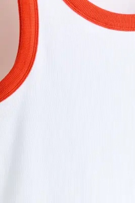 Débardeur Slim Fit en coton - Blanc — photo 5