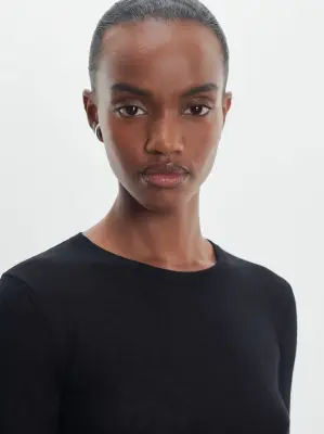 T-shirt en coton et cachemire — photo 3