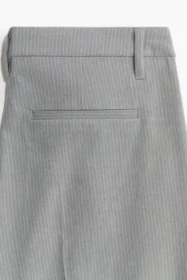 Pantalon chic à jambes larges - Gris clair/rayures tennis — photo 5