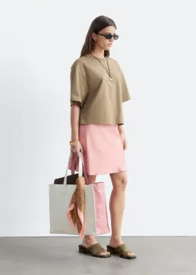 T-shirt en coton - Beige — photo 4