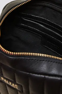 Sac César noir anse léopard — photo 4